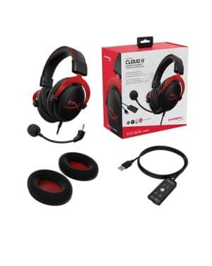 CLAVIER MICRO GAMER HyperX Cloud II (rouge)