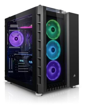 AMD Ryzen 7 5800X, 8 x 3,80 GHz,ASUS TUF Gaming X570-Plus Wi-Fi, P.AM4 v2,GeForce RTX 3080 | Palit Jeu Rock 10G,Corsair Crystal Series 680X - noir, hublot,32 Go DDR4-3600 | Corsair Vengeance RGB PRO, noir,Corsair Hydro Series iCUE H100i RGB PRO XT,SSD 1 To | Samsung 980PRO,850 watts 80 PLUS OR | Série Corsair RMx,Lot de 4 - Corsair LL Series LL120 RGB, noir, 120 mm,Audio HD intégré