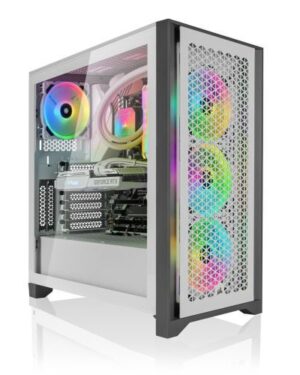 AMD Ryzen 5 5500, 6 x 3,60 GHz,Gigabyte B550 Gaming X V2, S.AM4 v2,GeForce RTX 3060 12 Go,Corsair iCue 5000D Airflow - blanc, fenêtre,32 Go DDR4-3600 | Corsair Vengeance RGB PRO, blanc,Corsair Hydro Series iCUE H60i RGB Pro XT,SSD 500 Go | Crucial P2,650 watts 80 PLUS OR | Série Corsair RMx,Audio HD intégré
