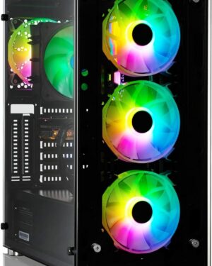 PC MICROFORCE v3 – L’ordinateur compact et puissant pour toutes vos tâches. PC MICROFORCE v3 est un ordinateur avec un processeur Ryzen 5-5500, une carte mère B450, une mémoire DDR4 de 2x8Go, un SSD de 500Go, une carte graphique RTX3060 et fonctionnant sous Windows 11.