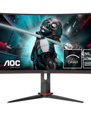 Moniteur de jeu AOC CQ27G2U/BK - Écran incurvé QHD 27 pouces avec haut-parleurs intégrés