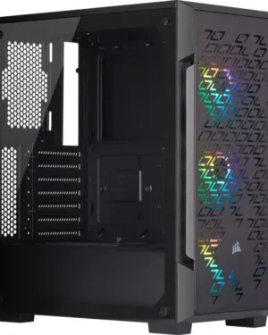 Tour CORSAIR iCUE 220T RGB Airflow ATX avec éclairage, ventilation optimisée