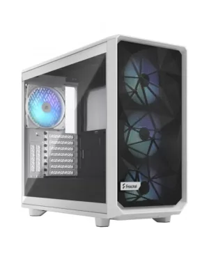 Meshify 2 Blanc avec vitre trempée transparente et éclairage RGB FRACTAL