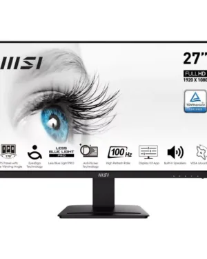 Écran plat de PC MSI Pro MP273A - 27" (68,6 cm), résolution 1920 x 1080 pixels, Full HD LED, couleur noir