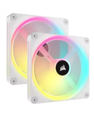 Kit de démarrage de ventilateurs 140 mm CORSAIR iCUE LINK QX140 RGB -WH avec PWM