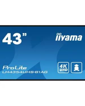 IIYAMA LH4354UHS - Moniteur 43 pouces 4K avec haut-parleurs intégrés et cadre ultra-mince