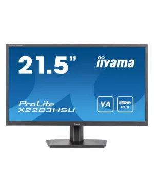 IIYAMA X2283HSU-B1 : Moniteur Full HD 21,5" avec haut-parleurs intégrés et hub USB 2.0