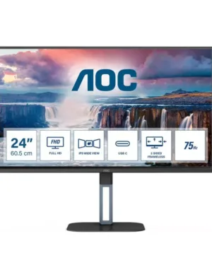 Écran plat de PC AOC V5 24V5CE 60,5 cm (23.8") Full HD LED Noir