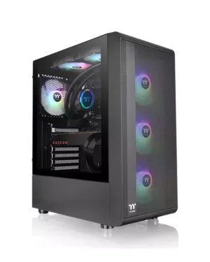 THERMALTAKE S200 TG ARGB/Black - Boîtier informatique avec RGB et vitre trempée