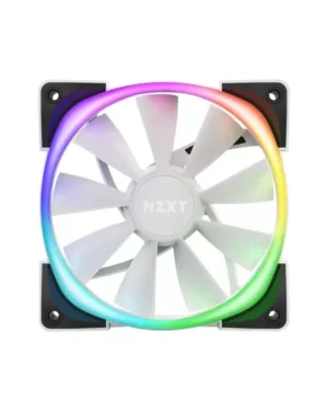 NZXT Aer RGB 2 Series 140mm Single BLANC: ventilateur d'ordinateur blanc de la gamme NZXT Aer RGB 2 de 140 mm