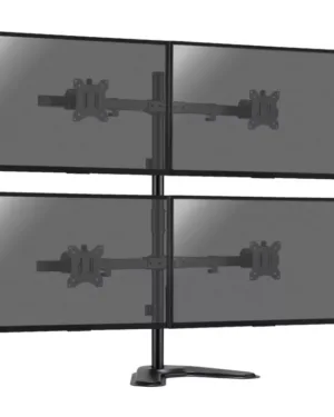 Support de Bureau Sur Pied pour 4 Ecrans Moniteurs TV 17'' - 32'' - KIMEX