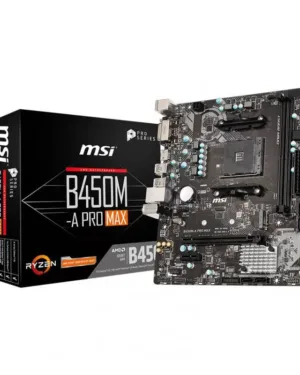 Carte mère MSI B450M-A PRO MAX - micro ATX - Socket AM4 - AMD B450