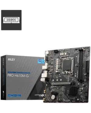 MSI PRO H610M-G DDR5 - Carte mère  avec support de mémoire DDR5.