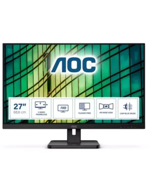 Écran plat PC AOC E2 27E2QAE 27" Full HD LCD Noir