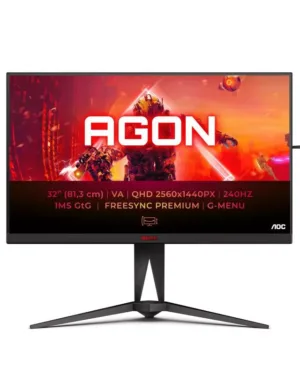 Écran LED AOC AGON 5 AG325QZN/EU 80 cm (31.5") 2560 x 1440 pixels Quad HD Noir