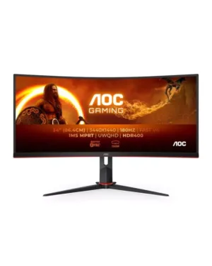 Ecran PC plat 86,4 cm (34") 3440 x 1440 pixels AOC G2 CU34G2XP/BK.