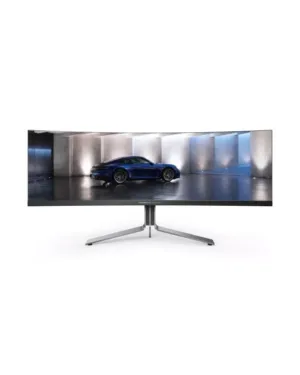 Écran plat PC 124,5 cm (49") AOC Porsche PD49, résolution 5120 x 1440 pixels.