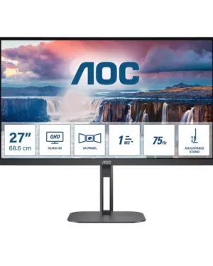 Écran plat PC AOC V5 Q27V5N 27" 2560 x 1440 pixels Quad HD LED Noir