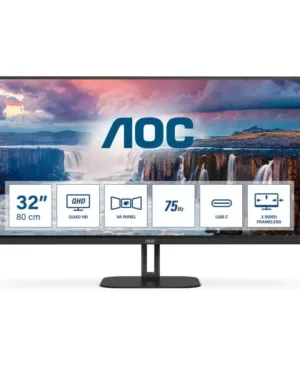 Écran plat de PC AOC V5 Q32V5CE 80 cm (31.5") Quad HD LED Noir - 2560 x 1440 pixels