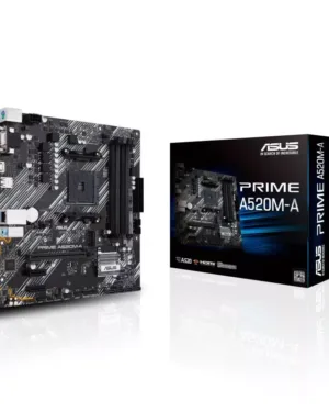 Carte mère ASUS PRIME A520M-A II/CSM pour processeurs AMD Emplacement AM4 format micro ATX