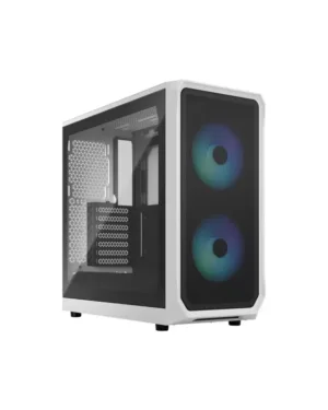 Fractal Design Focus 2 RGB White TG avec verre trempé transparent