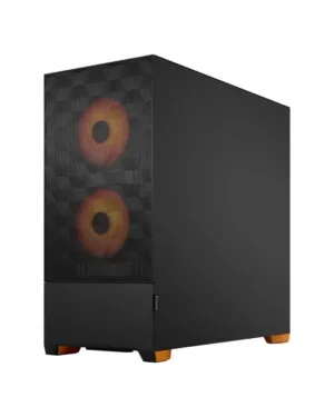 Fractal Design Pop Air Orange Core avec vitre teintée RGB à la lumière claire