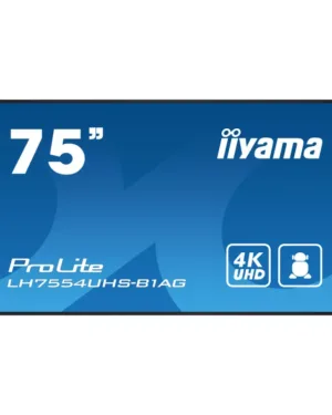 IIYAMA LH7554UHS-B1AG - Écran UHD 4K 75'', HDMI, DisplayPort