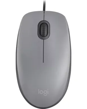 Souris USB silencieuse Logitech M110 grise