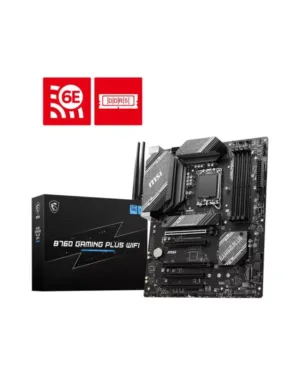 MSI B760 GAMING PLUS WIFI - Carte mère Intel B760 LGA 1700 ATX avec capacité de connexion sans fil.