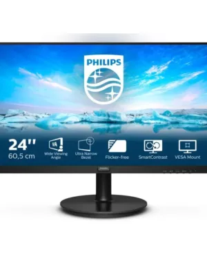 Écran LED Philips V Line 241V8L/00 de 60,5 cm (23,8") Full HD 1920 x 1080 pixels - Noir