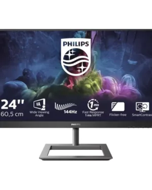 Philips E Line 242E1GAJ/00 - Écran LED 60,5 cm (23,8") Full HD 1920 x 1080 pixels - LCD Noir, Chrome