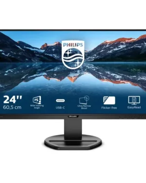 Écran plat de PC Philips 243B9/00 - 60,5 cm (23,8") Full HD LED Noir 1920 x 1080 pixels.