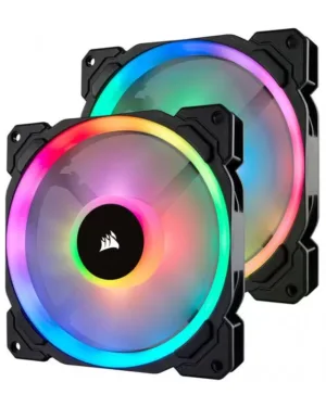 Ventilateur châssis CORSAIR LL Series LL140 RGB Dual Light Loop avec double source de lumière