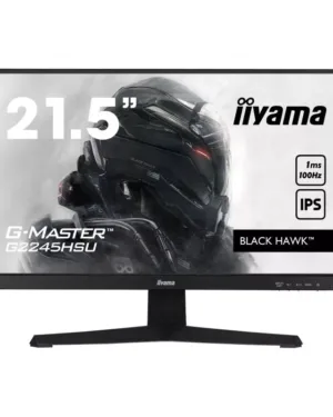 IIYAMA G2245HSU - B1 - Écran PC Full HD 21,5 pouces avec temps de réponse rapide de 1ms, technologie de réduction de la lumière bleue et pied réglable en hauteur.
