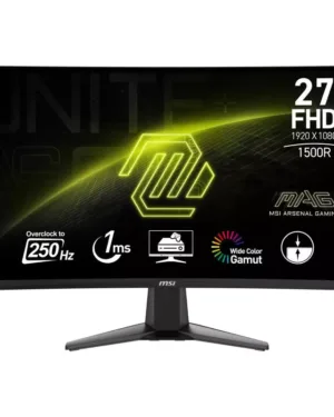 Écran plat pour PC MSI MAG 27C6X 27" Full HD 1920 x 1080 LCD Noir.